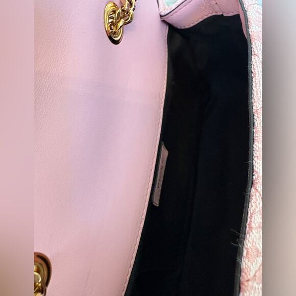 Versace Pink Quilted Shoulder Bag with Gold Chain - Picture 8 of 10